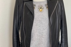 For Sale: Black real leather jacket 