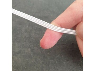 Comprar ahora: White elastic 3 mm flat for reusable  masks