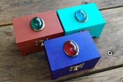 Vente au détail: Petite boite déco pierre précieuse (9 x 6 x 5.5cm)