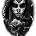 Tattoo design: Day of the Dead Girl