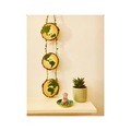  : Hand painted 3 phase globe wall hanger