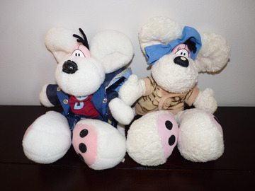 Selling: Lot de 2 peluches Diddle TBE