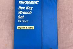 For Rent: Kincrome 25 Piece Metric And Imperial Hex Key Wrench Set 