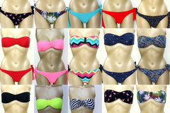 Buy Now: 60 Piece! Women's Bikini Swimwear Matching Top & Bottoms 