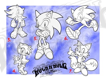Tattoo design: 4 - Sonic the Hedgehog - Amy Rose