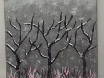 Vente au détail: Tableau paysage d'hiver