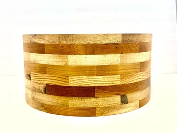Selling with online payment: 14 x 6.5 and 14 x 6 custom multiple hardwood segment shells