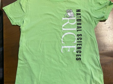 Selling A Singular Item: Rice University Natural Sciences T-shirt