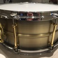 Selling with online payment: “WORLD MAX“  14” X 6.5” BRASS SNARE DRUM Circa 2016