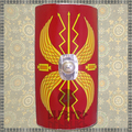 Vente avec le droit de retour de la marchandise (fournisseur commercial): Scutum, authentic shield of Roman Legionnaires