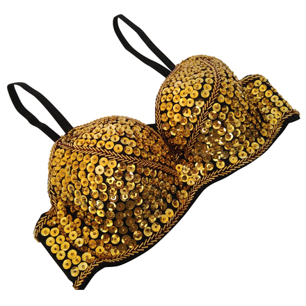 Closeout Sexy Sequin Bra Top Cabaret Party Club Wear