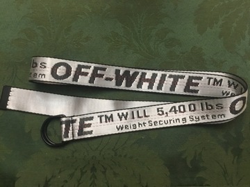 Liquidation/Wholesale Lot: 6 Off White inspired Silver/Gray d-ring utility belts unisex 59”