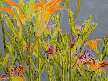 Sell Artworks: LILIES IN MORNING LIGHT