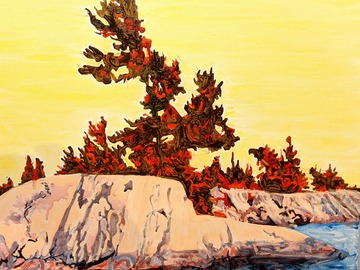 Sell Artworks: West wind shapes the pine