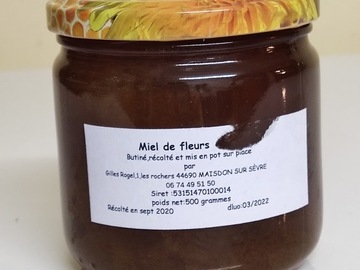 Les miels : Miel  de fleurs, récolté en 2020