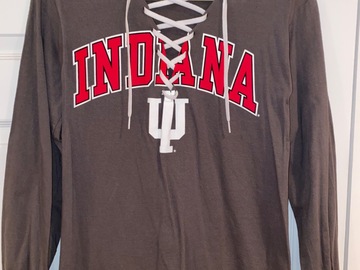 Selling A Singular Item: Tailgate Teens By Gabby Lace Up Indiana Long Sleeve Tee