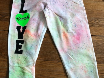 Selling A Singular Item: Ramah Neon Splatter Sweatpants