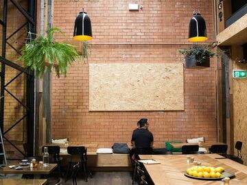 Book a table: Perfect workstation, with big tables and fab coffee