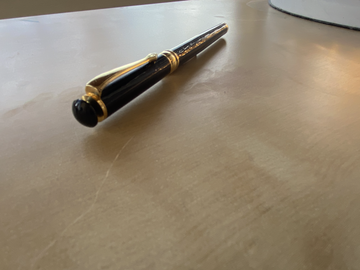 Renting out: Unbranded black pen with F nib