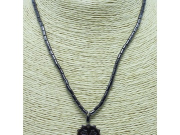 Buy Now: Dozen New Hematite Sun Face Necklaces N2753