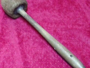 Selling with online payment: 1910-30s Bass drum / gong beater