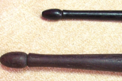 Selling with online payment: 2 Turn of the Century rosewood / ebony drum sticks
