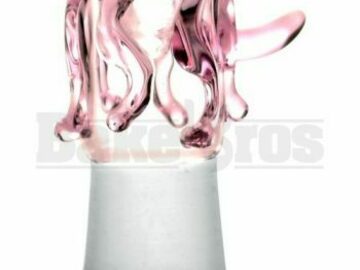  : Dome Cylinder Dripping Glass With Handle Pink 18mm
