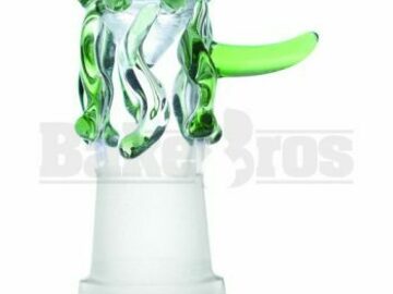 Post Now: Dome Cylinder Dripping Glass With Handle Green 10mm