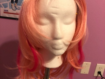 Selling with online payment: Bubblegum pink wig