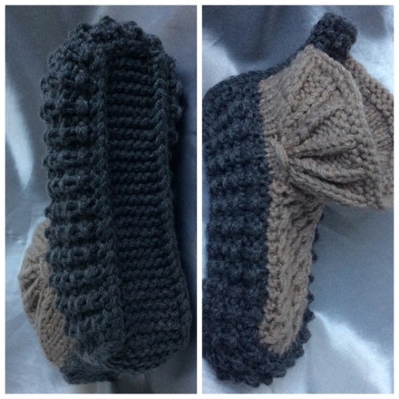 Bottines en tricot 