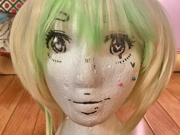 Selling with online payment: Blonde & Green (Lio Fotia) Wig