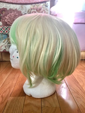 Blonde & Green (Lio Fotia) Wig