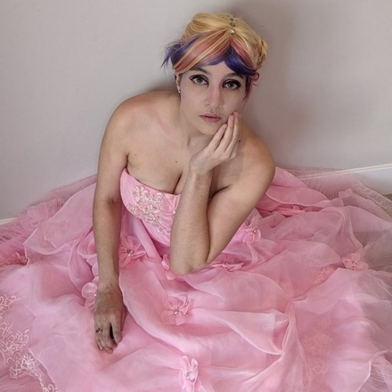 Pink Floral Ballgown