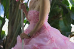 Selling with online payment: Pink Floral Ballgown