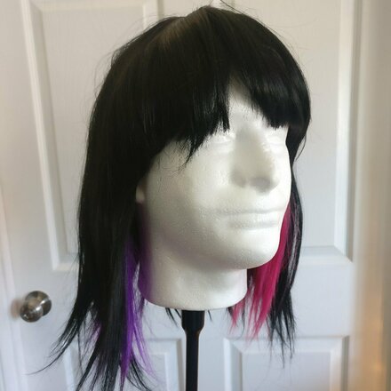 PURPLE AND PINK FASHION WIG
