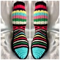 Vente au détail: Grande chaussette multicolore 