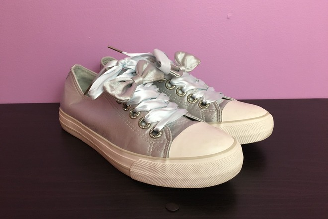 Blue Sparkly ZGR Fashion Converse - Women's US 6