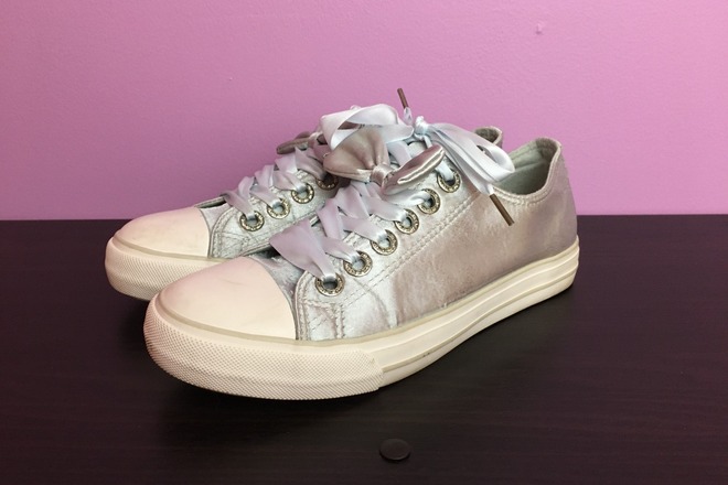Blue Sparkly ZGR Fashion Converse - Women's US 6
