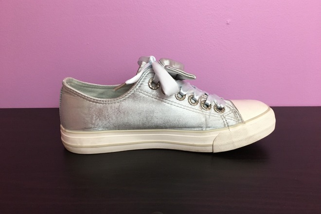 Blue Sparkly ZGR Fashion Converse - Women's US 6