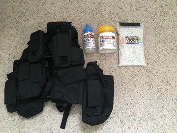 Selling: Tactical Vest and BBs