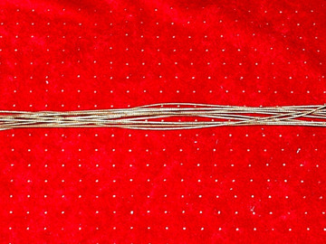 VIP Members' Sales Only: 1920-30s Silk wound snare wires  32" long 6 strands on tab