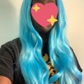 Selling with online payment: Light blue wig