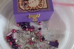 Vente au détail: Coffret diy bijoux violet