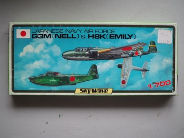 Selling with online payment: Pit-road GM 1/700 Japanese Navy Air Force G3M (Nell) & H8K (Emily