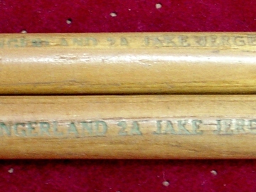 Selling with online payment: Vintage pair of SLINGERLAND Jack Jerger model 2A drumsticks