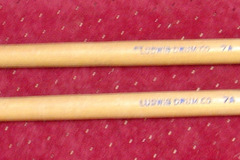 Selling with online payment: Vintage pair of LUDWIG Drum Co. drumsticks model 7A