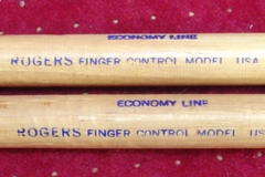 Selling with online payment: Vintage pair of ROGERS Finger control model economy line drumstic