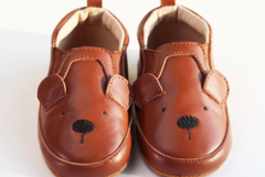  : Baby / Toddler Genuine Leather Bear Sneakers