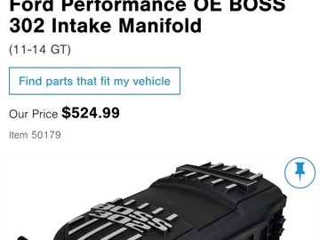 Selling without online payment: Boss 302 manifold