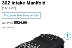 Selling without online payment: Boss 302 manifold